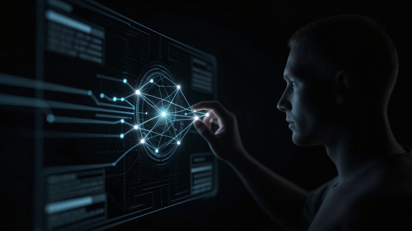 AI CRM enrichment software interface with data streams.