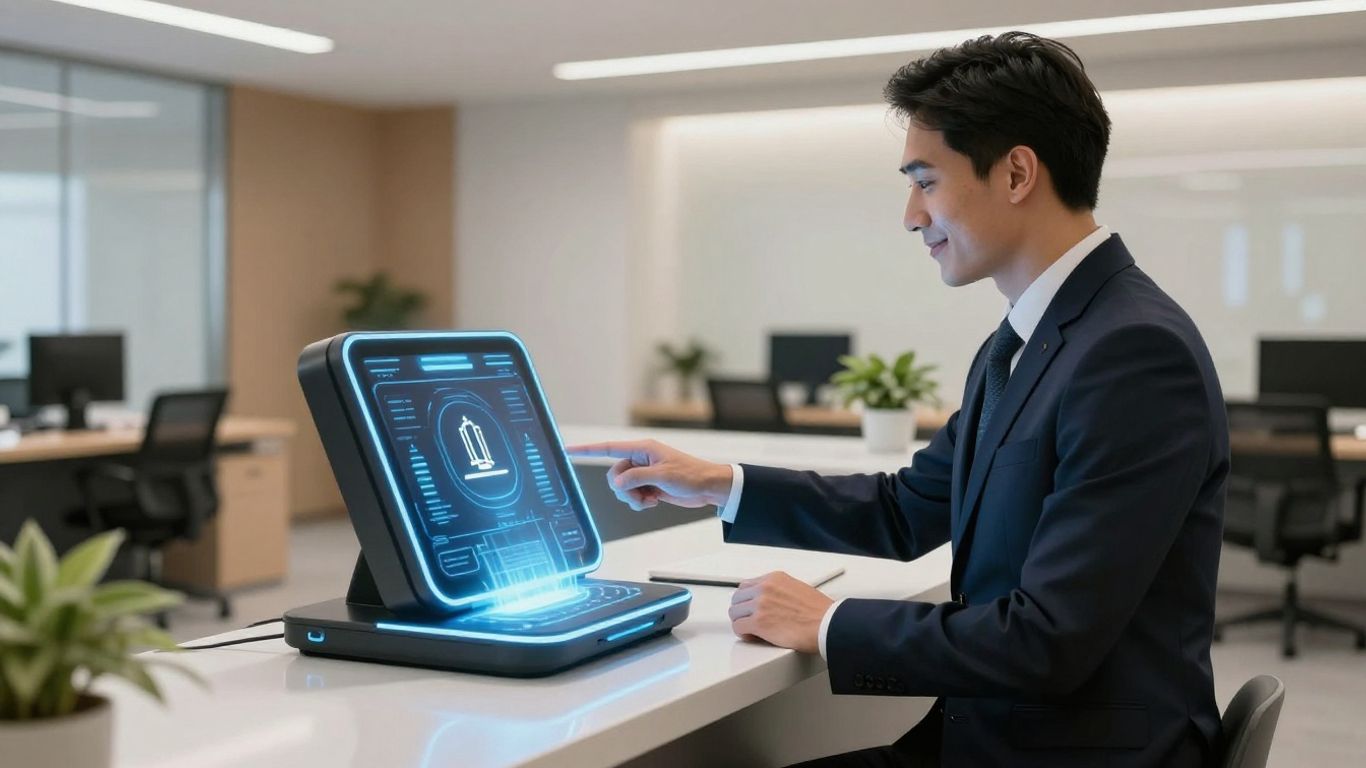 AI receptionist in a law office.
