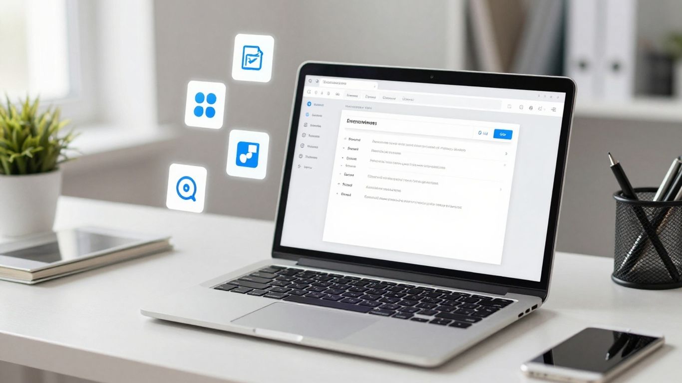 Zapier logo with automation icons.