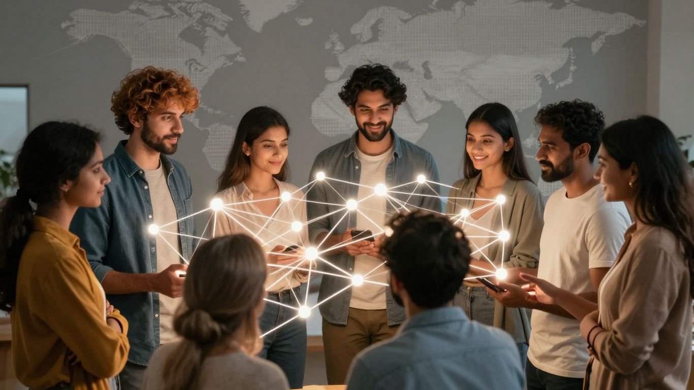 Global communication with AI receptionist features.