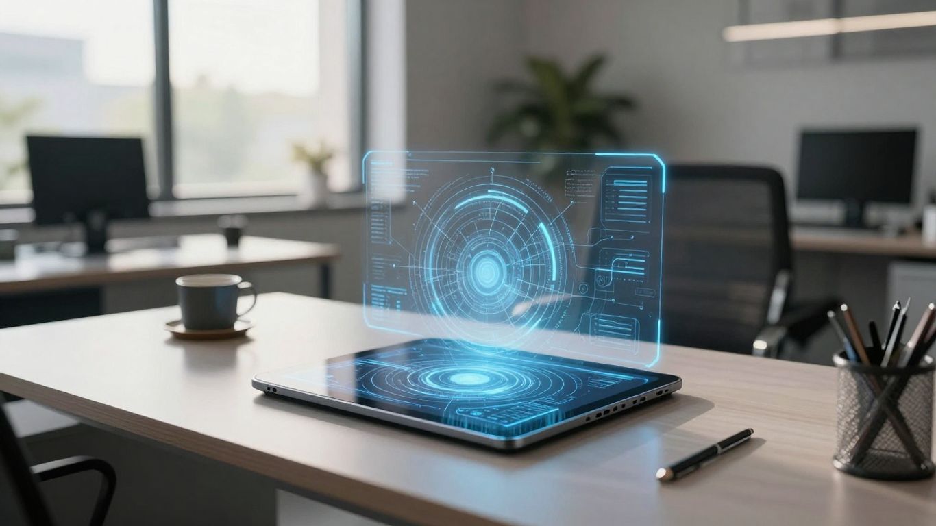 Financial advisor using AI for enhanced communication.