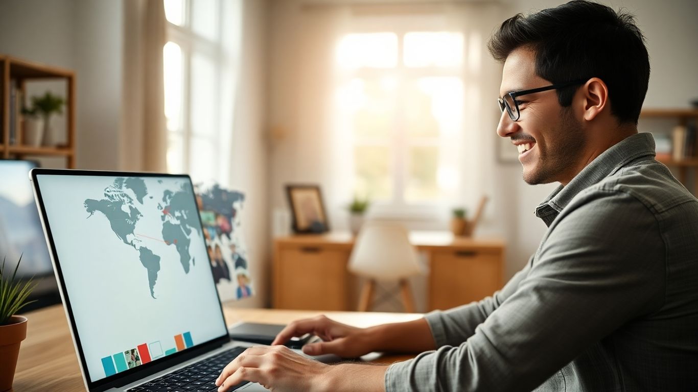 Business owner hiring global virtual assistants online.