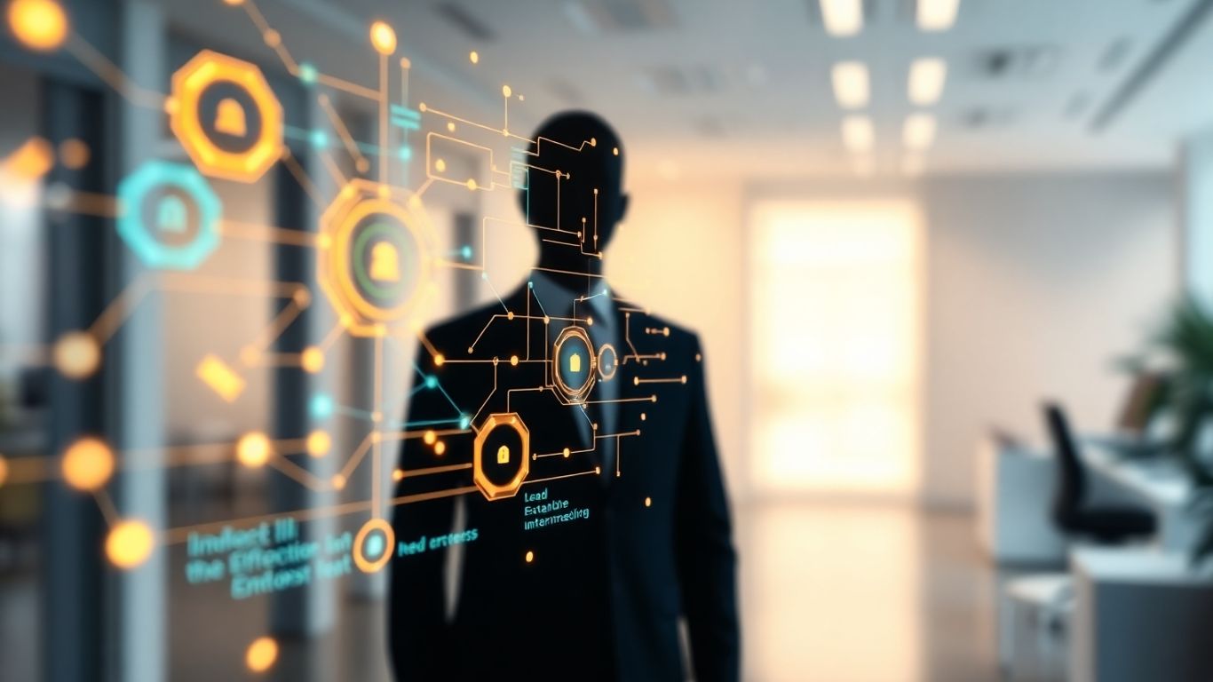 AI virtual receptionist interacting with leads.
