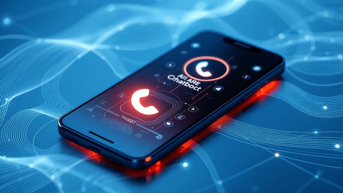 AI chatbot on a smartphone screen