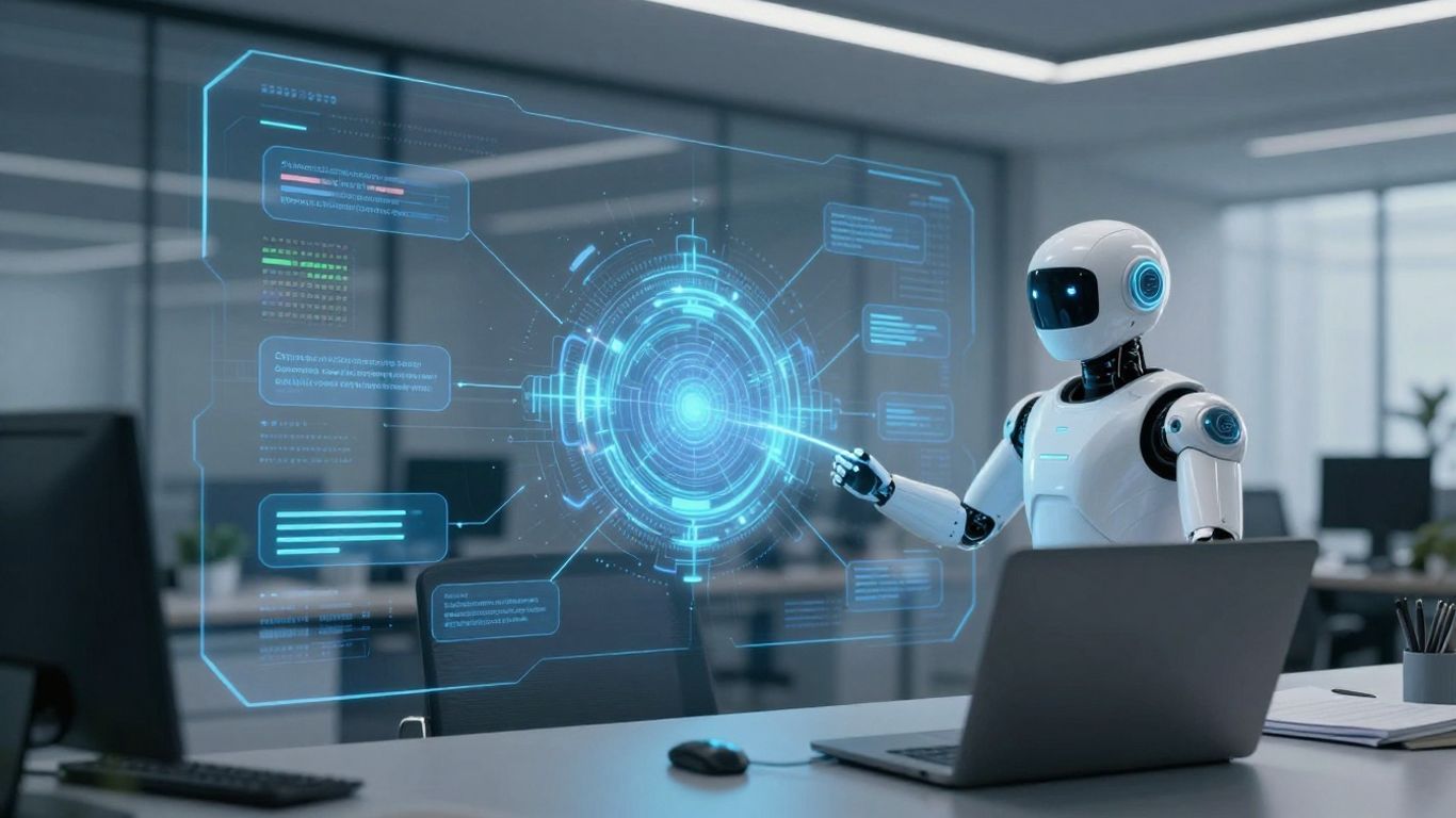 AI chatbot interface powering customer service technology.