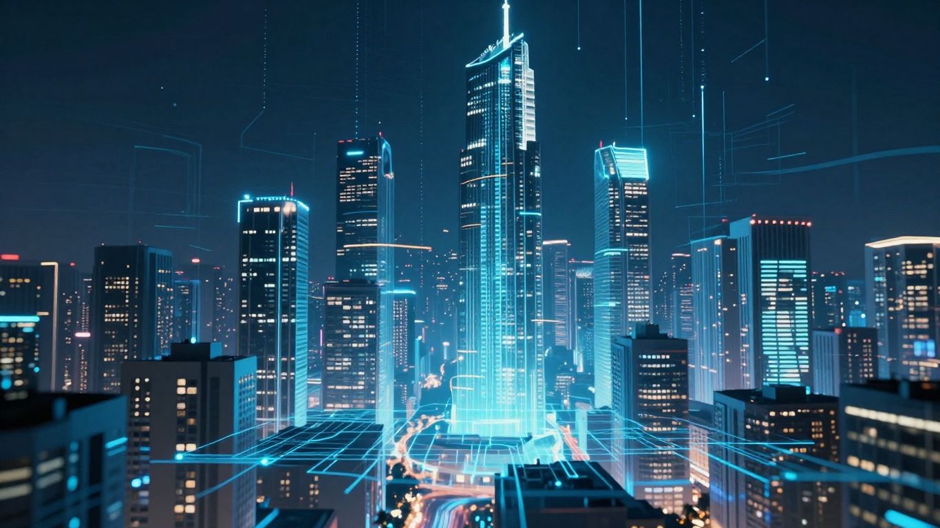 AI analyzing commercial real estate investments.