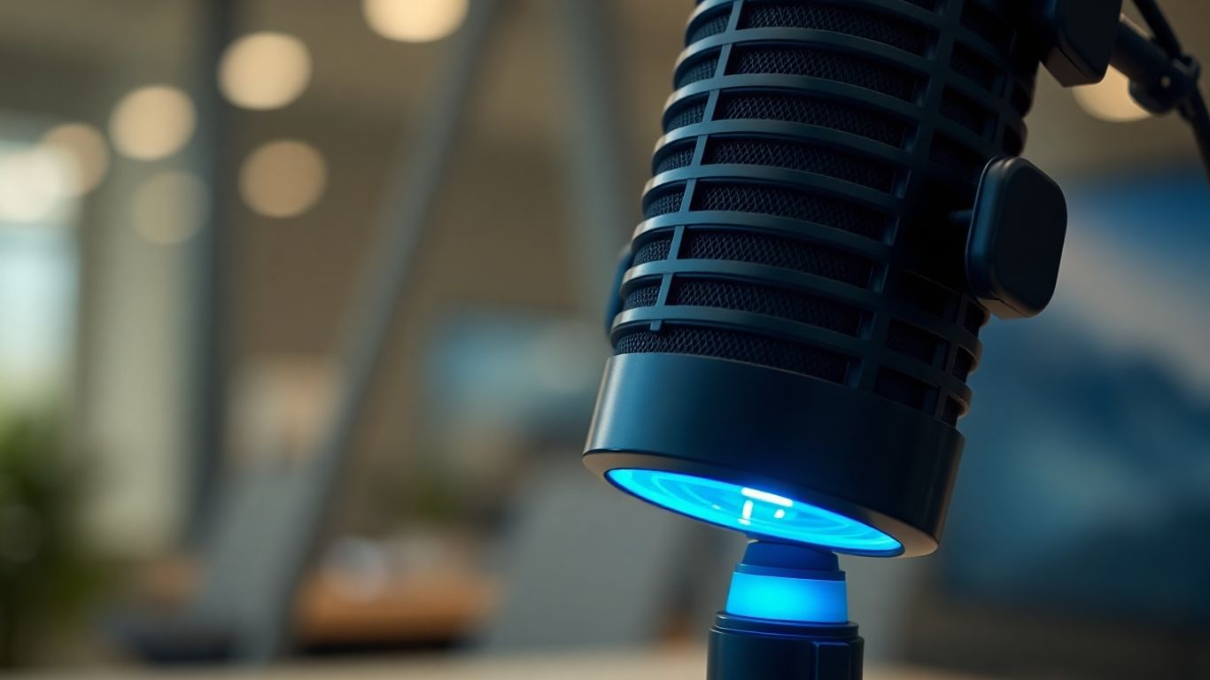 AI virtual receptionist voice technology microphone