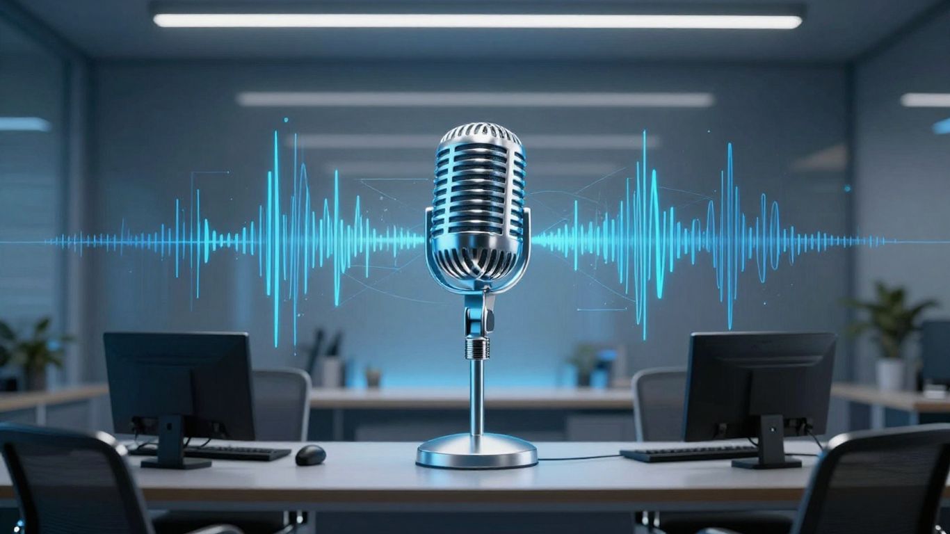Lindy AI voice solution sound waves graphic