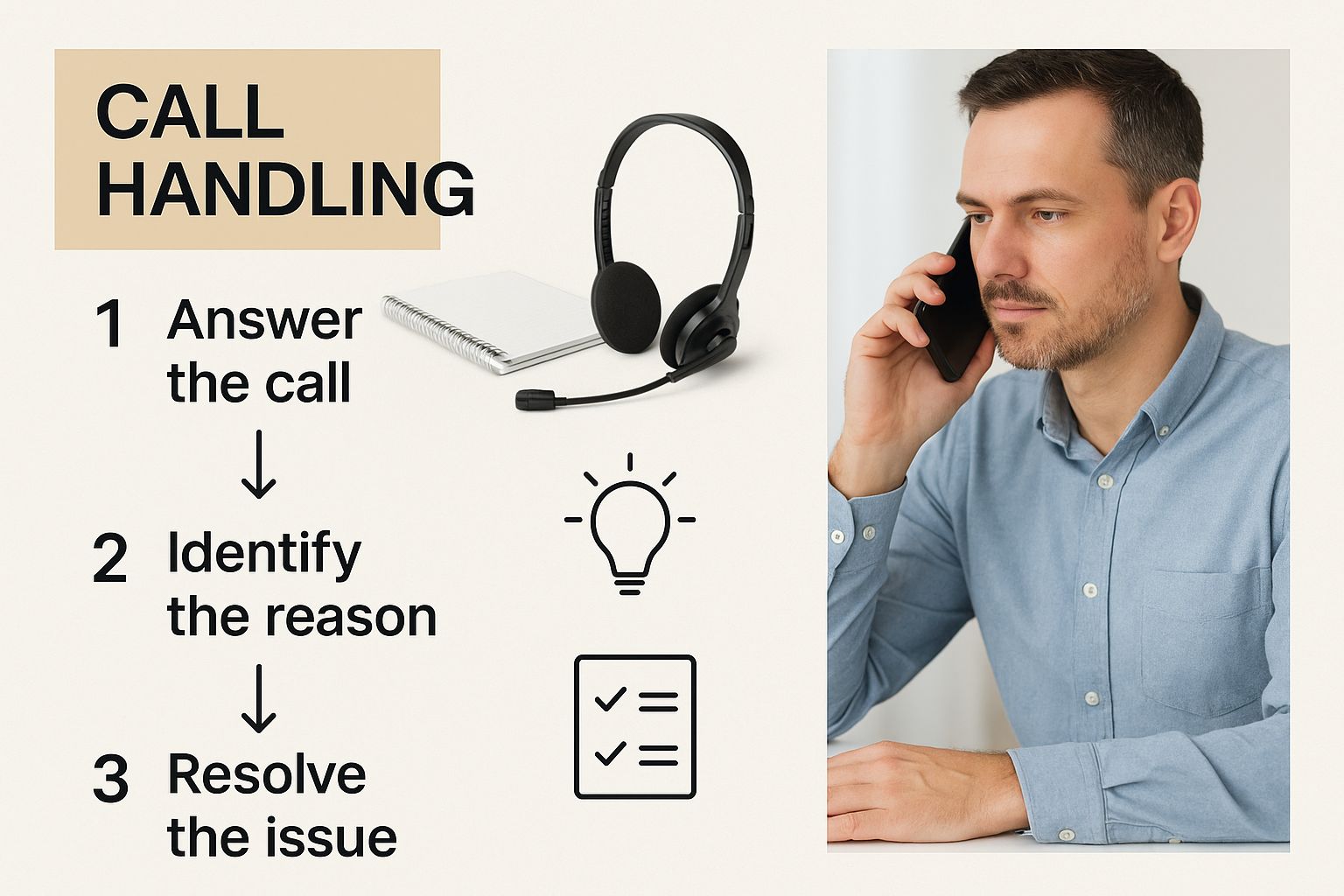 Infographic about what is an answering service
