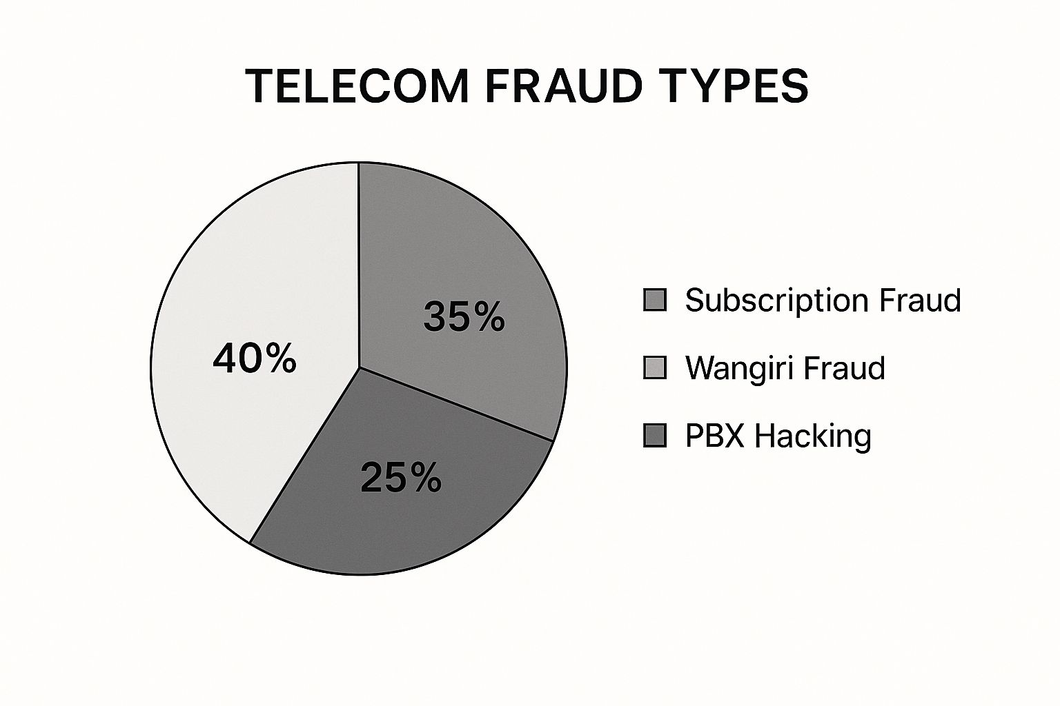 Infographic about what is telecom fraud