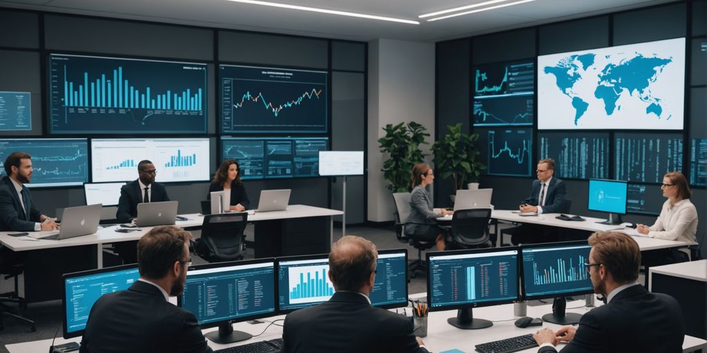 Professionals discussing data privacy and AI governance