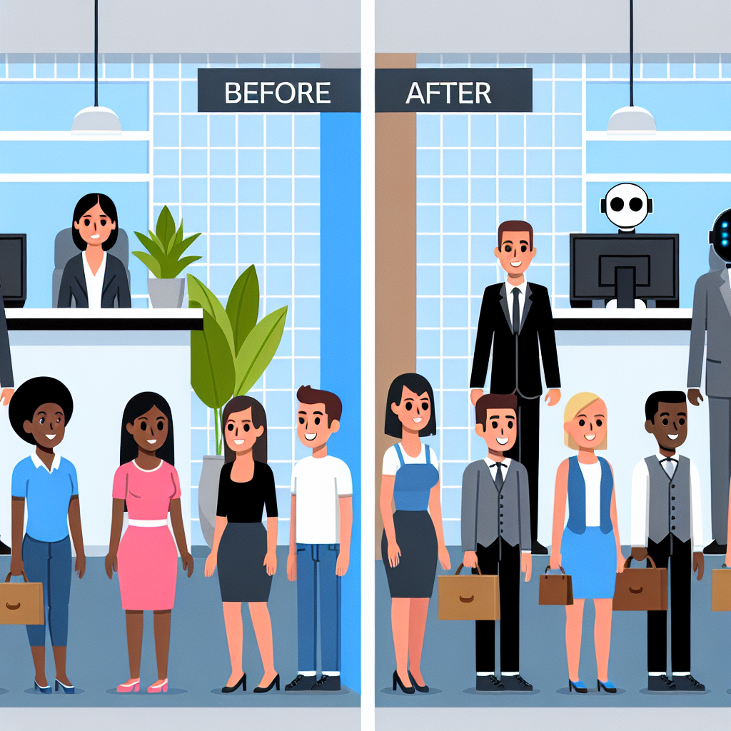 An infographic showcasing how AI receptionists enhance customer engagement