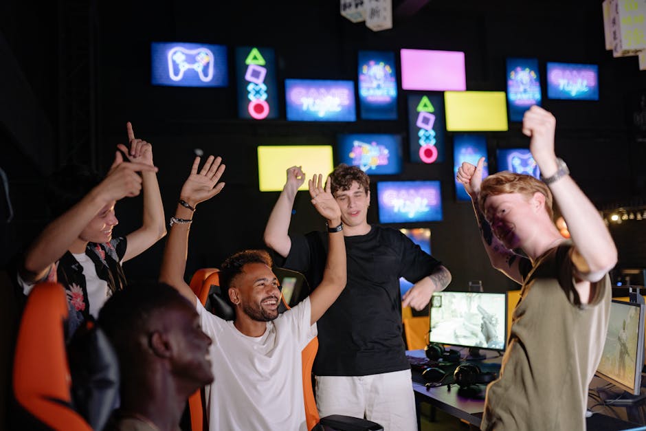 A vibrant image of a diverse team engaged in a dynamic cold calling session, with technologies such as computers and AI interfaces visible.