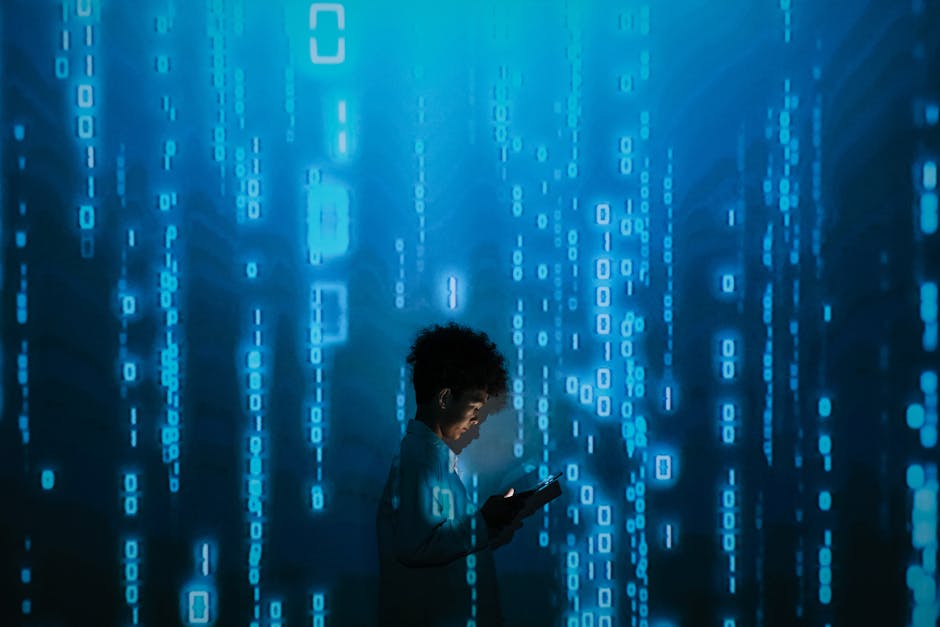 A visual representation of a person engaging with AI technology seamlessly while on a call, symbolizing enhanced communication.