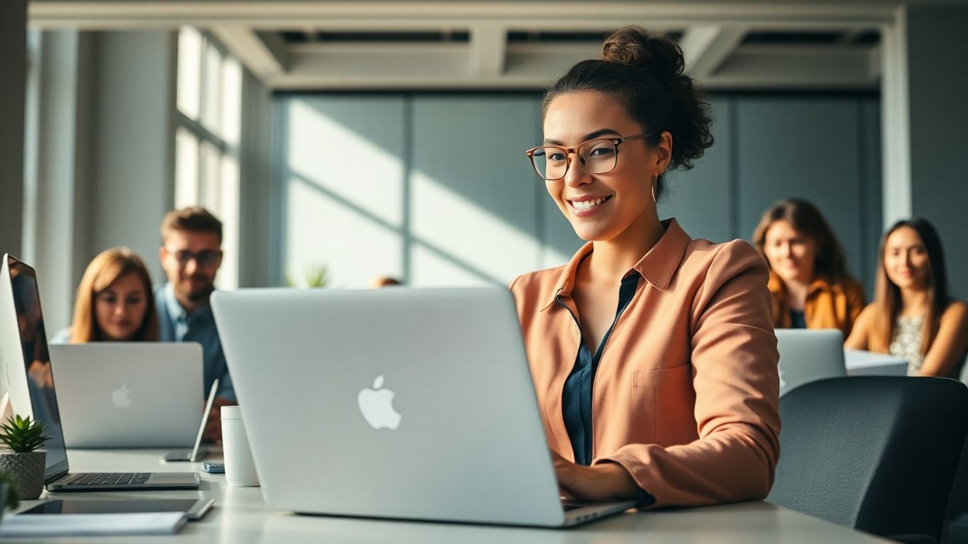 Virtual assistant agency team collaborating remotely
