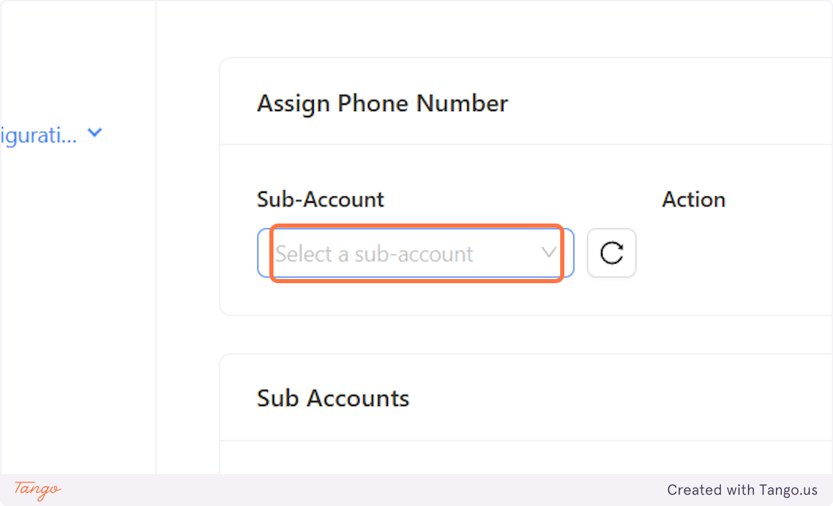 Let's find the client you want to assign the number to.