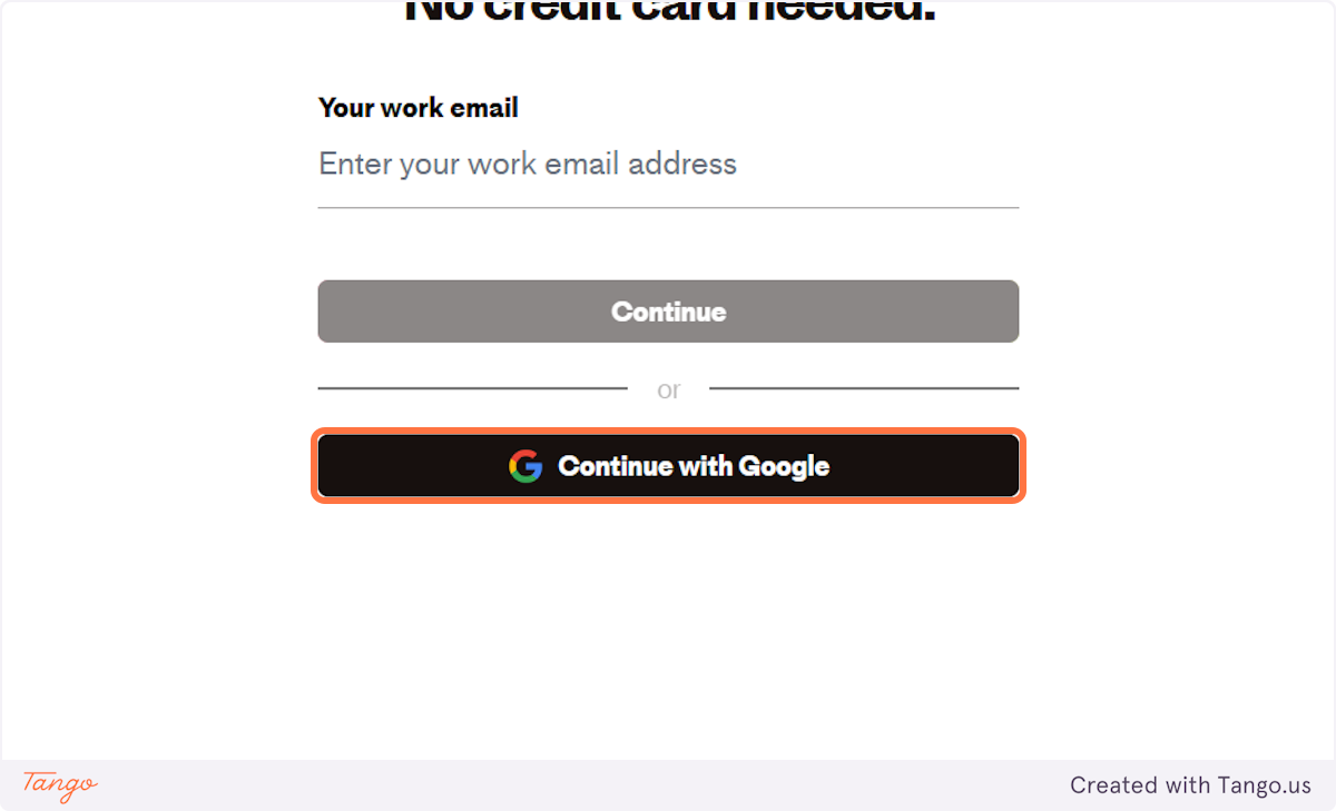 Let's create the account. I will login using my Google account.