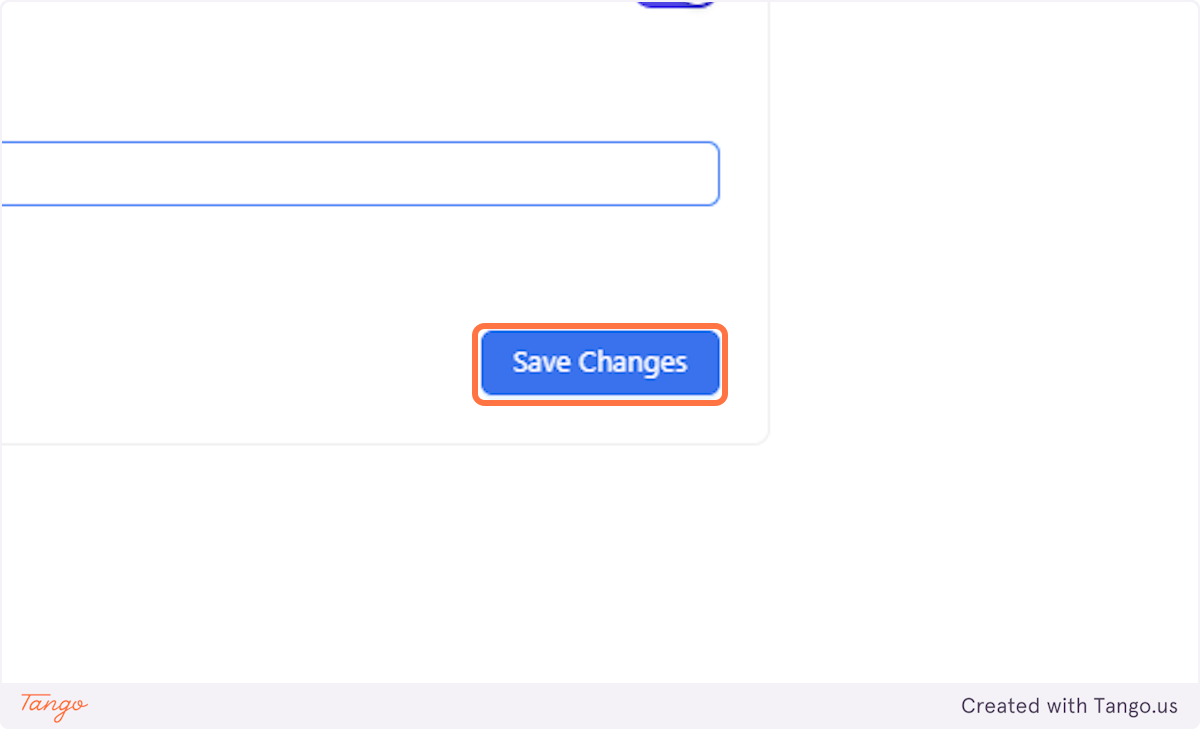 Click on Save Changes
