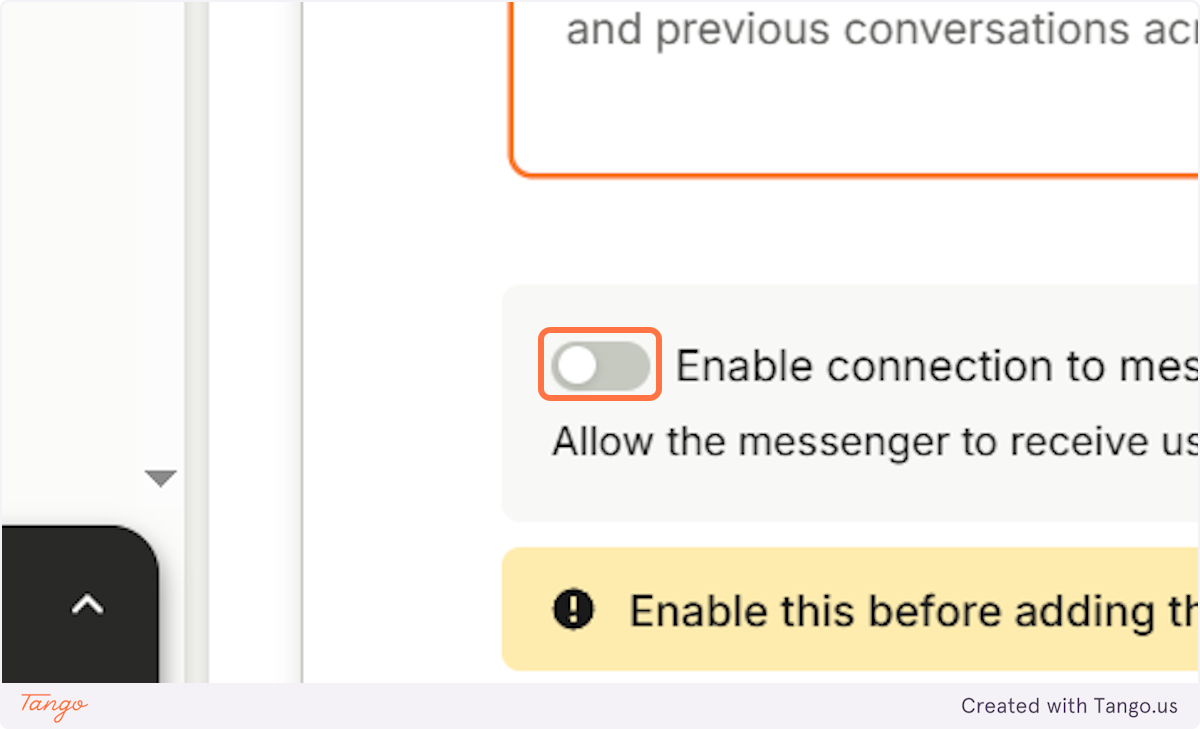 It's important to enable the connection otherwise it will not work.
