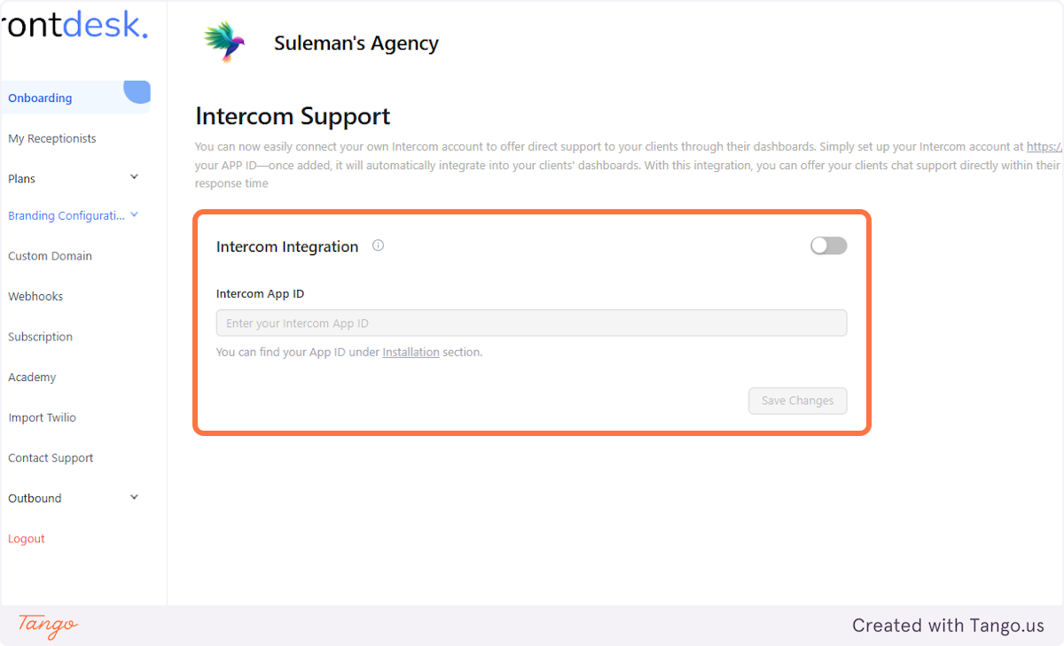 Let's enable it and add the App ID we just found.