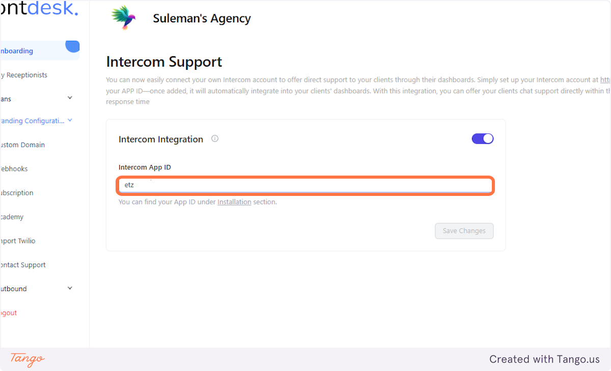 let's copy the App ID in.