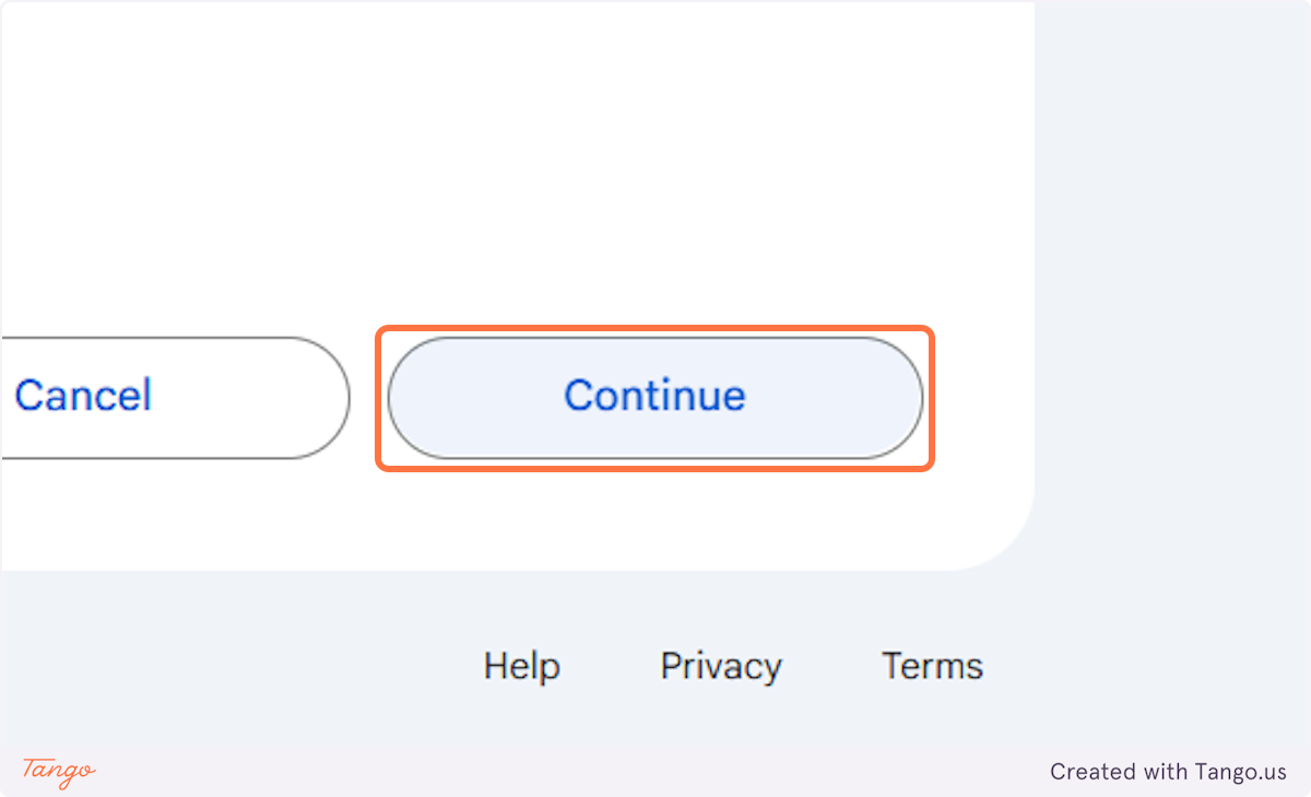Click on Continue