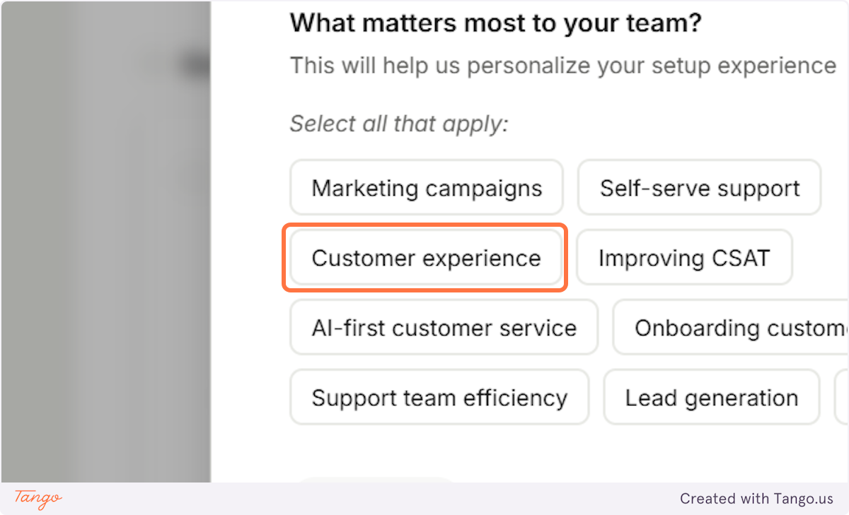 They have a questionnaire to fill out to learn more about your business.