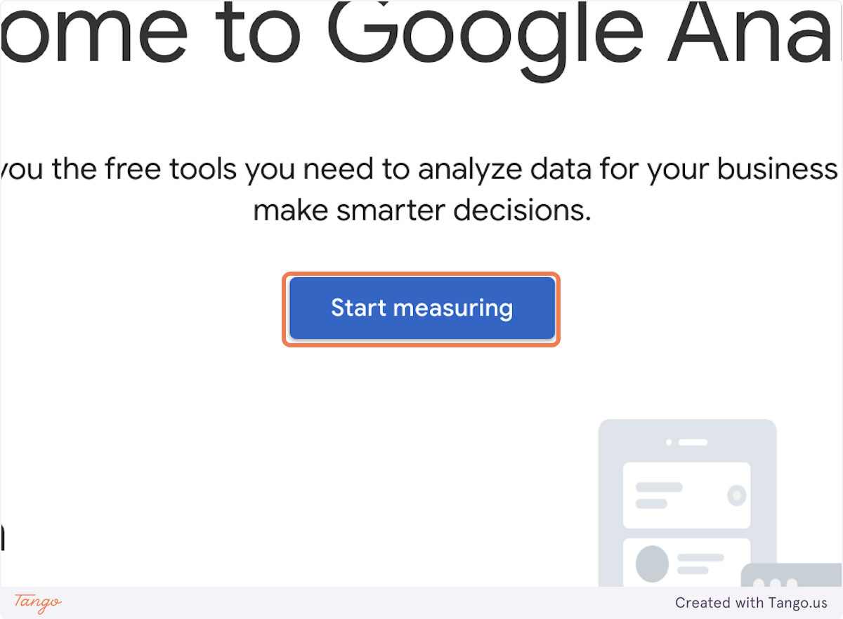 Click on Start measuring