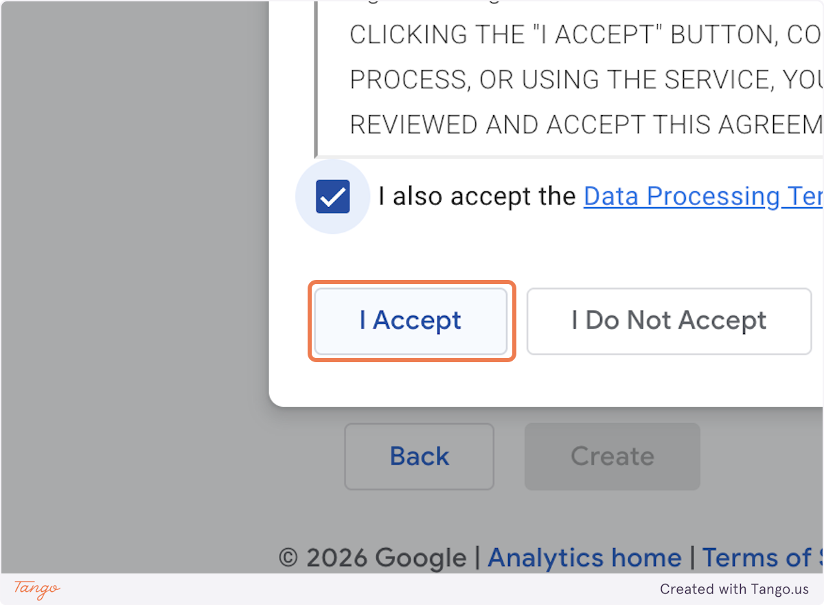 Click on I Accept