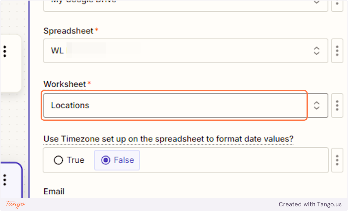 And let's pick a worksheet.