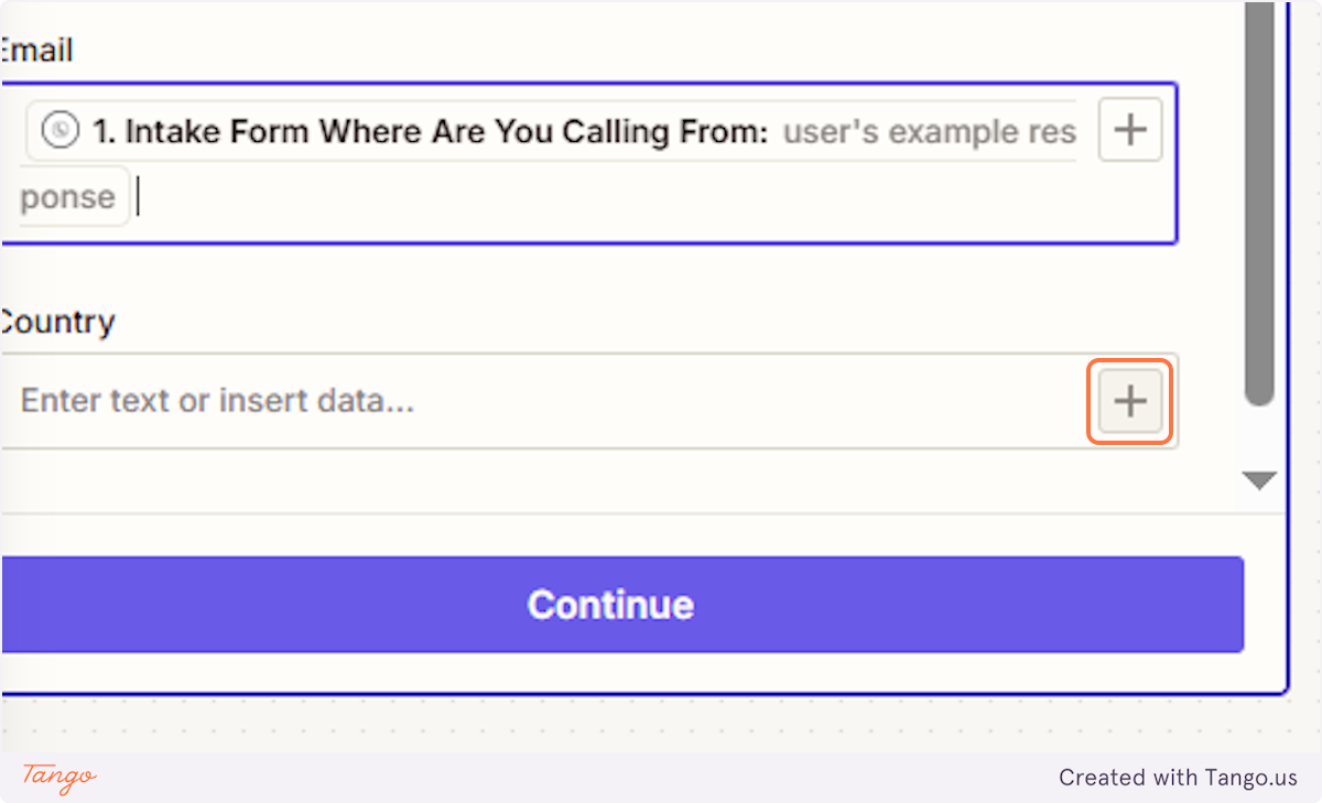Let's add another field. The fields in Zapier will correspond to the ones in the spreadsheet.