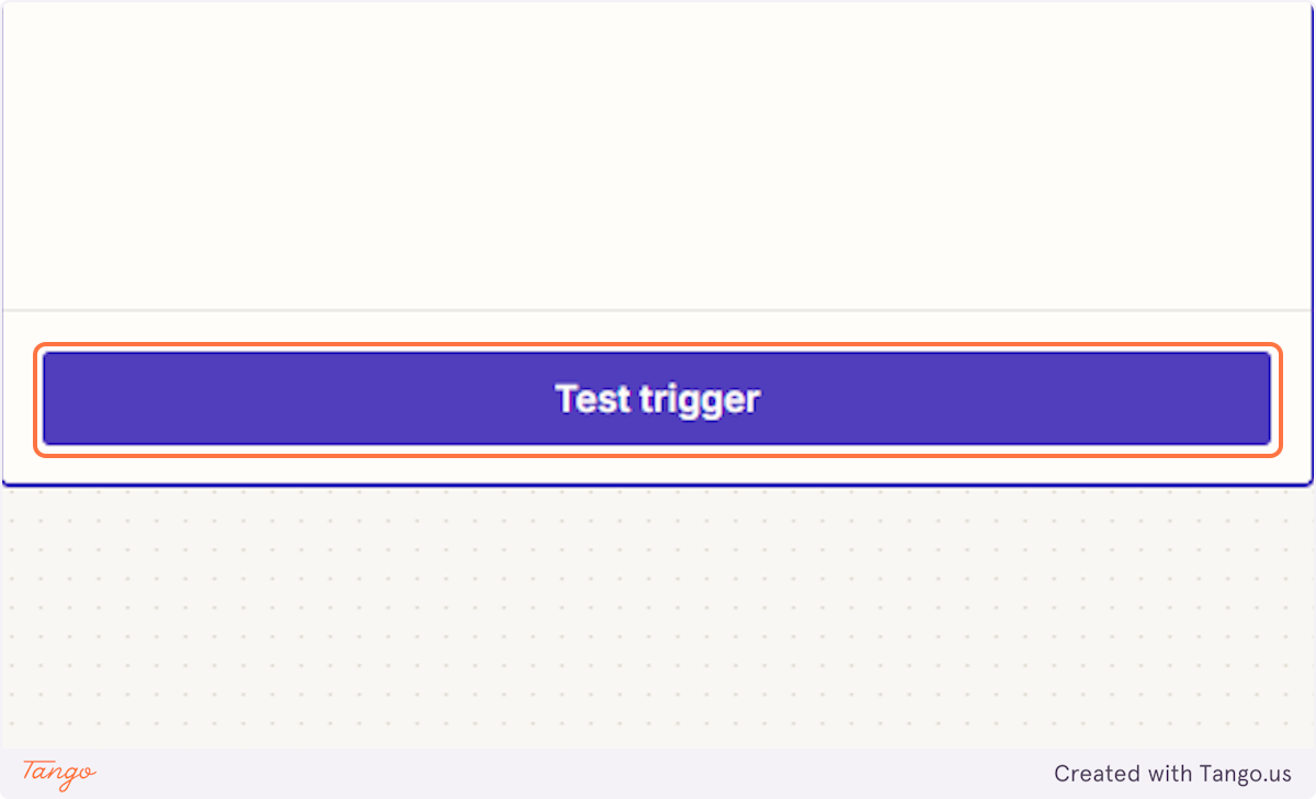 Let's test the trigger and see if everything is connected well.