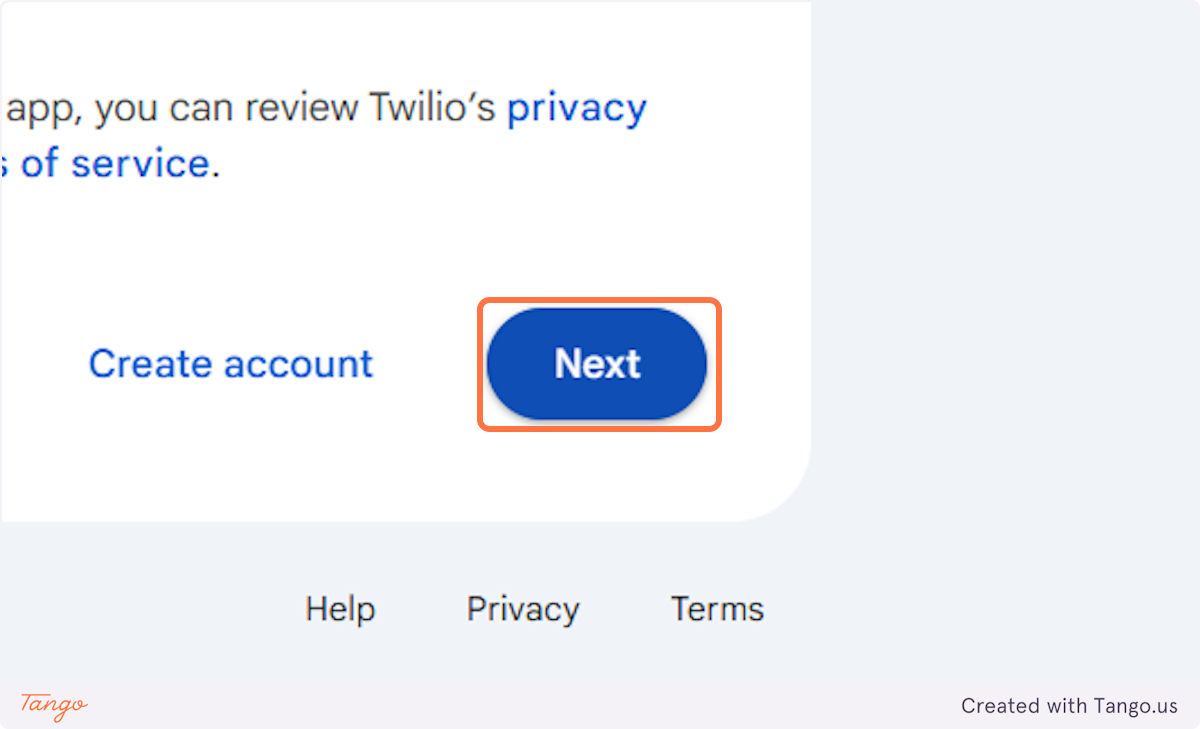 Once you connect your account click on Next