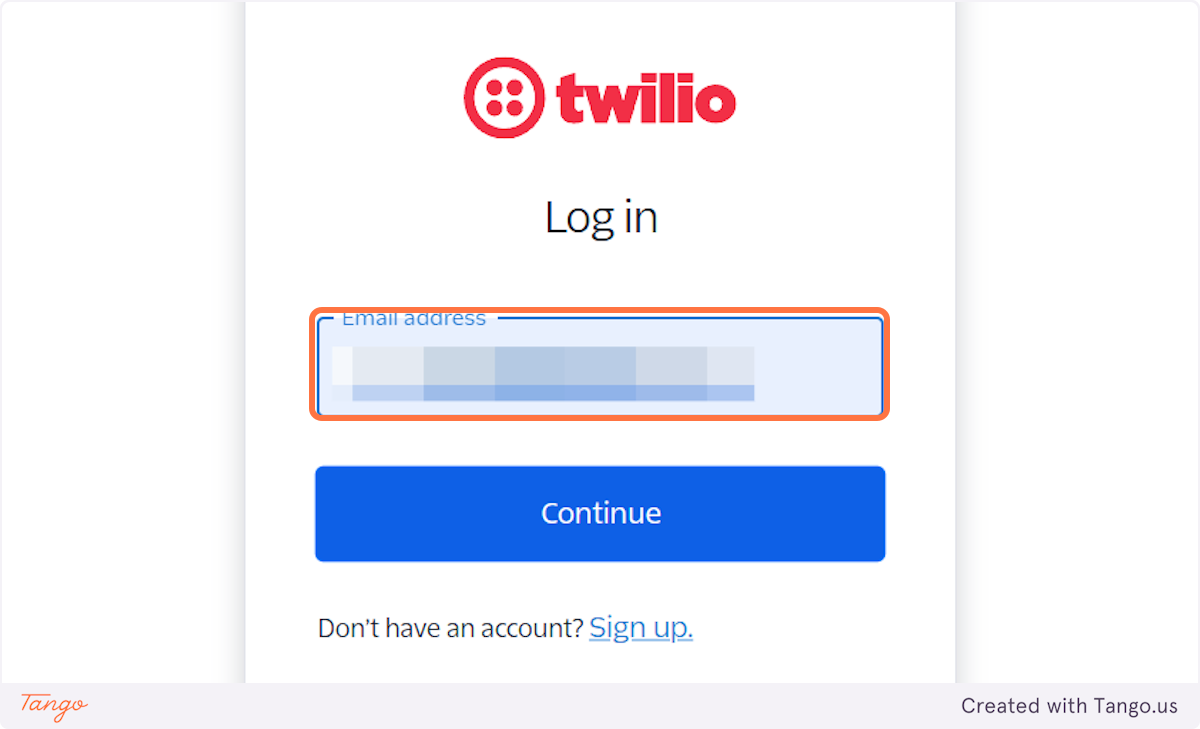 Enter your email address.
