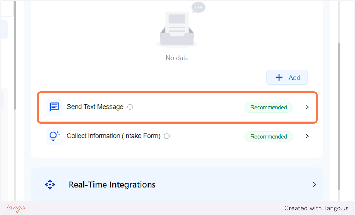 As I have set up the texting message in the copied account, it will be the same here.