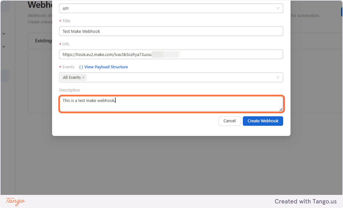 As mentioned before you can add the description for every webhook as well.