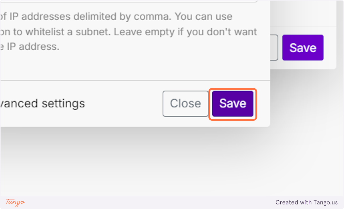 You can save the name and basic settings.