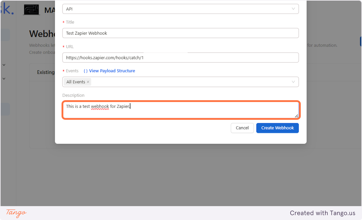 As mentioned before you can add the description for every webhook as well.