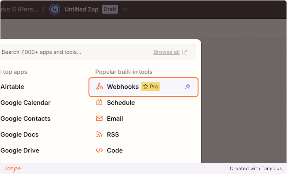Let's create our webhook!