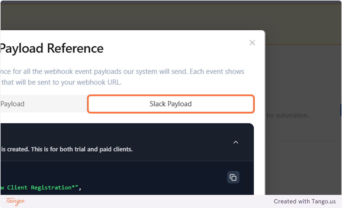 Let's look at all the information you can show in Slack.
