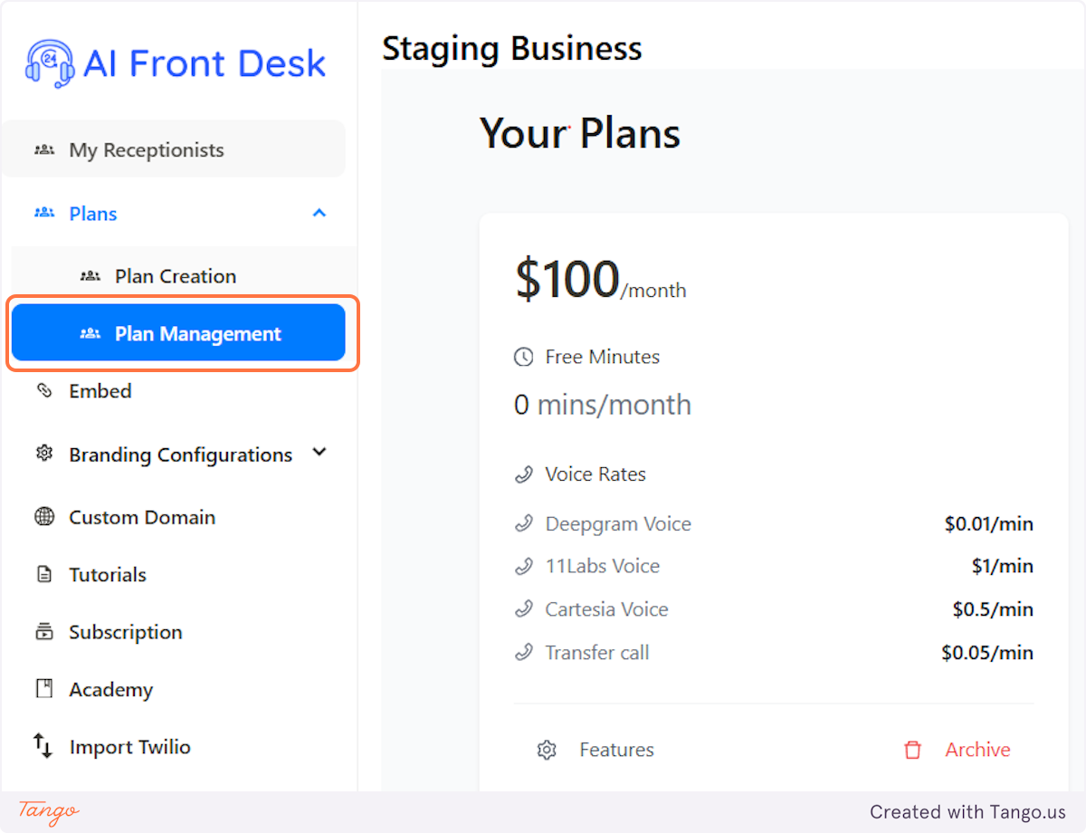 Plan Management