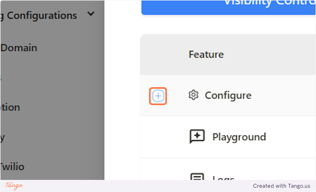 You can expand and see all the feature under a certain category.