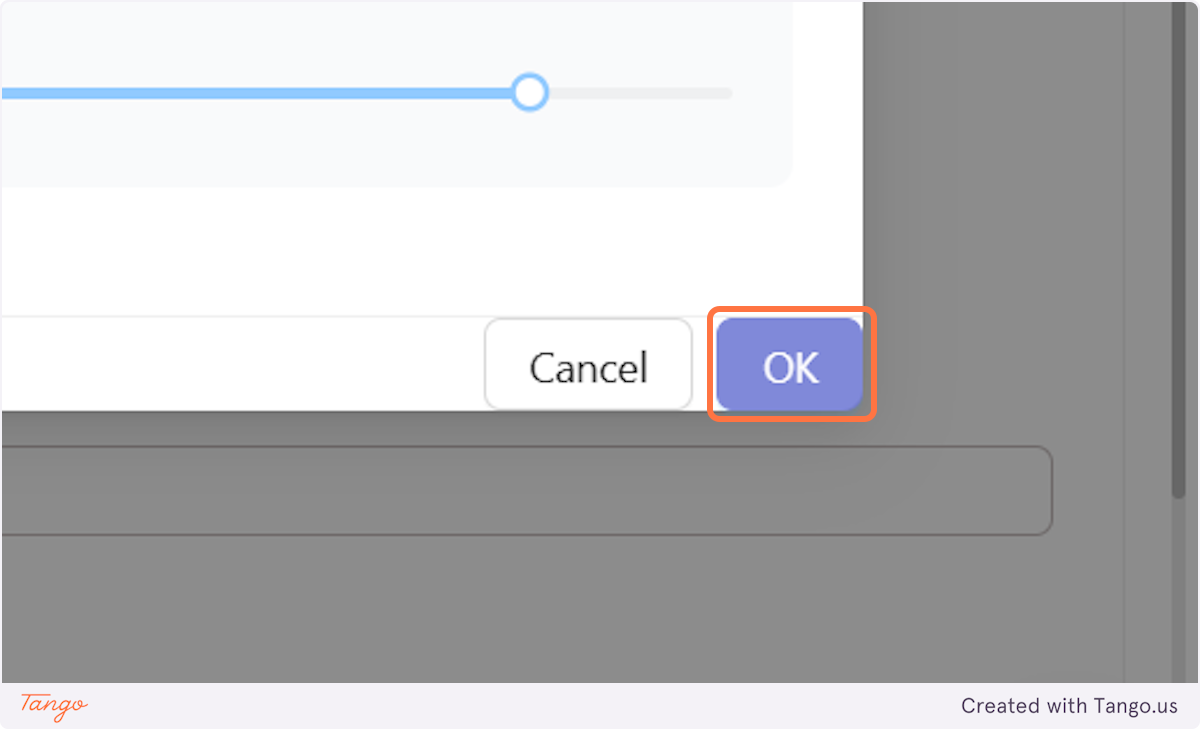 Click on OK
