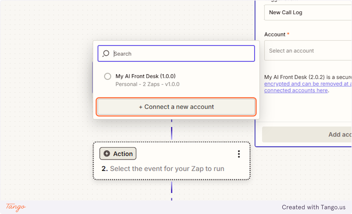 Click on + Connect a new account