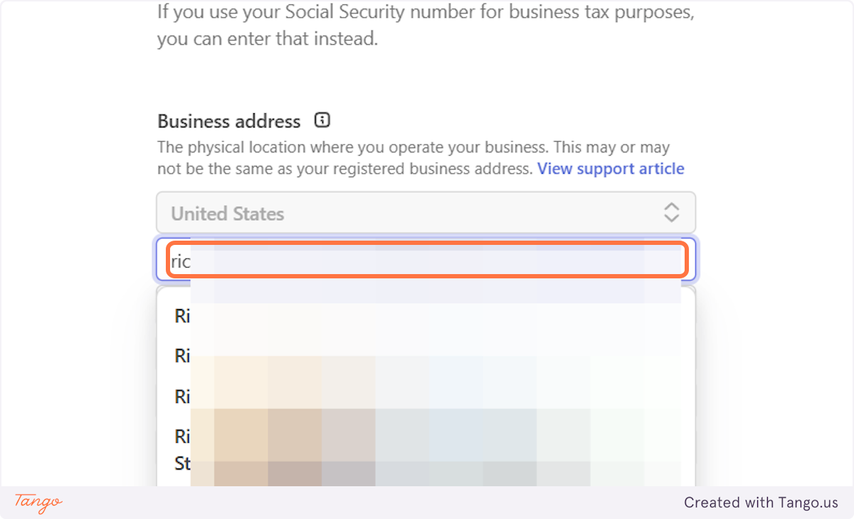 Provide your business address.