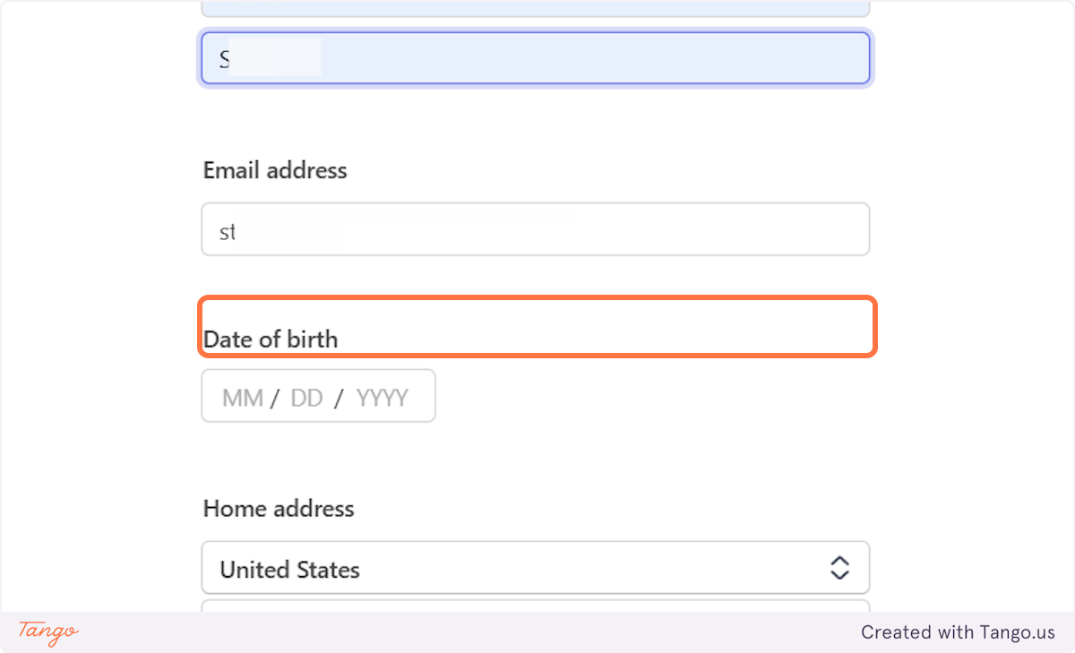 Provide your last name and date of birth.