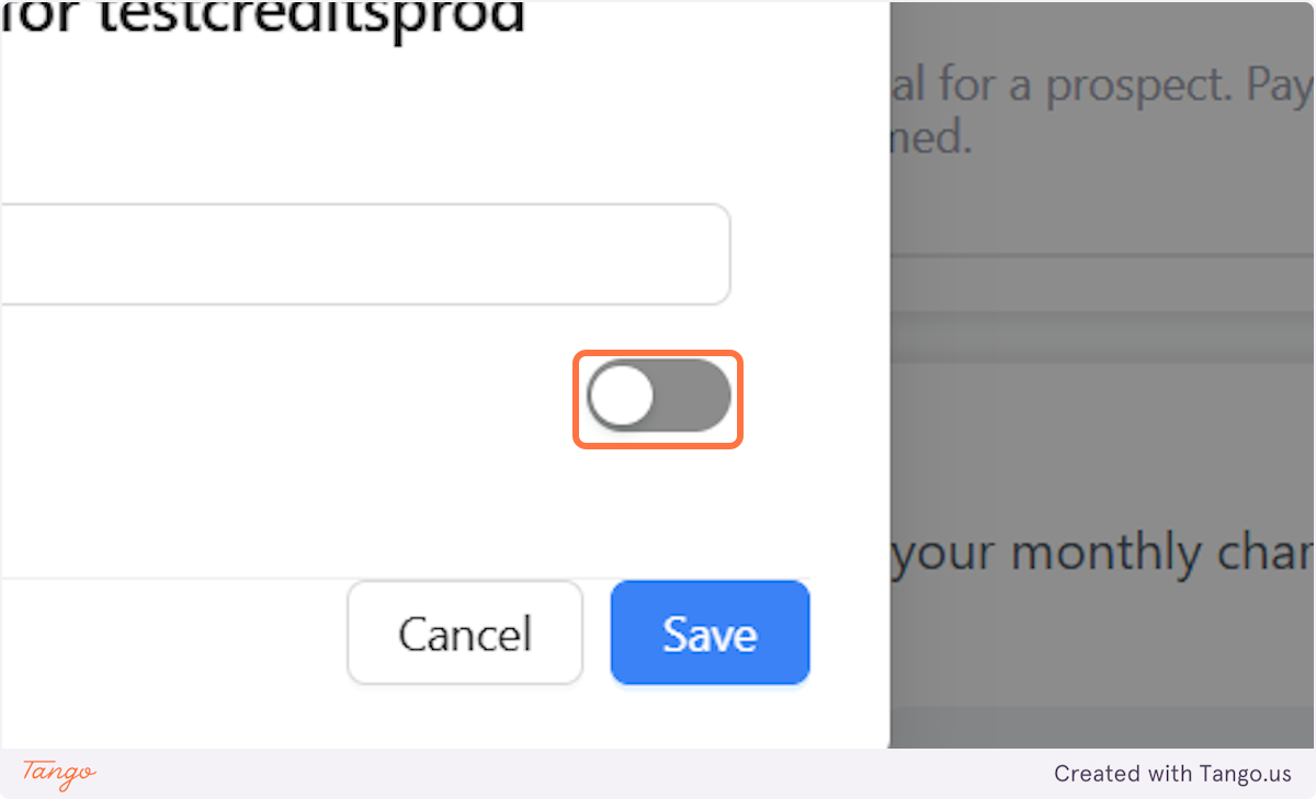 Click on switch