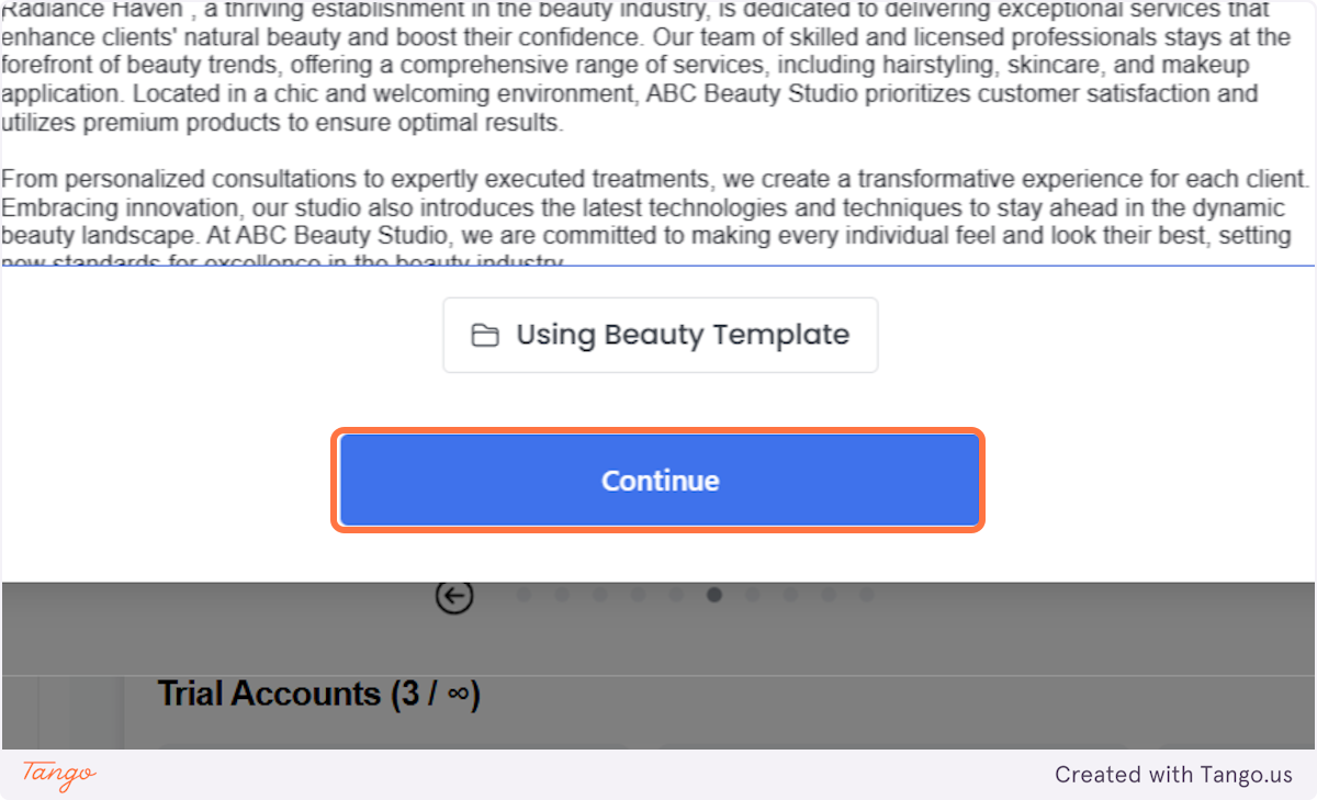 Click on Continue