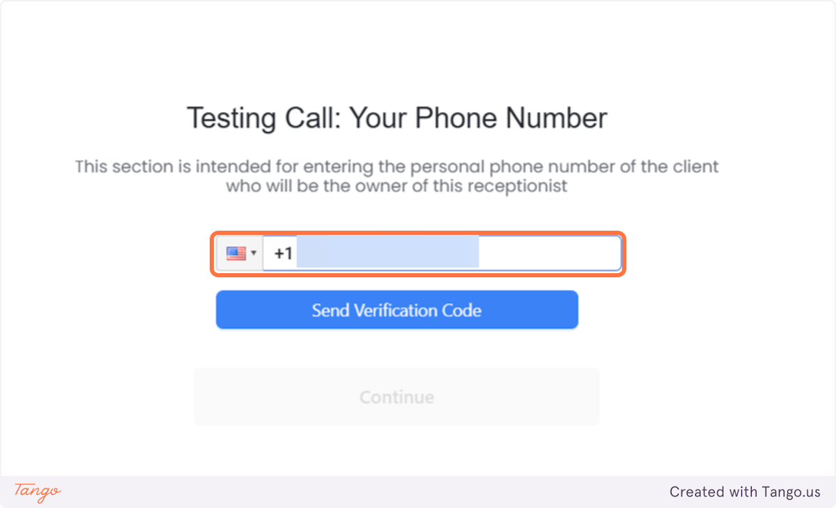 Type in Their Business Number.