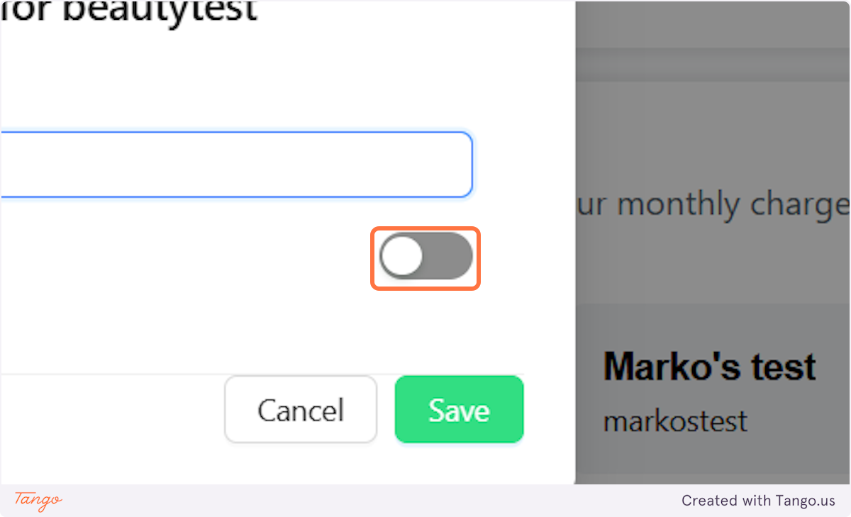 Toggle the limit on